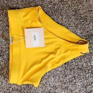 5/$25 Kittenish solid yellow bikini Bottoms XS